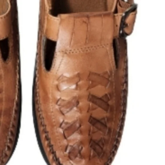 Life Stride Leather Woven Slip On Loafers Brown Size 7N - Picture 3 of 14